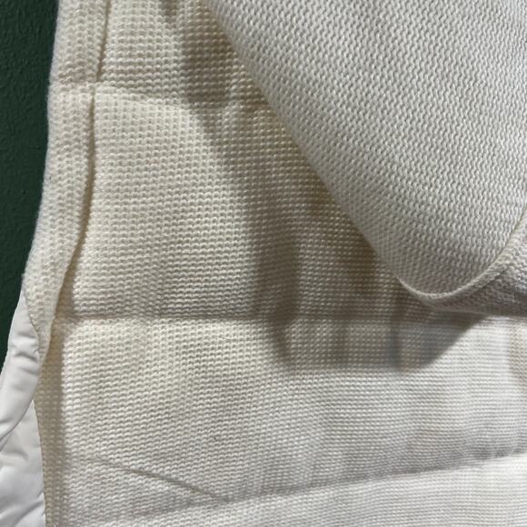 Calvin Klein Performance White Puffer Vest Medium Sherpa Hood - Picture 6 of 8